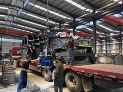 TS1836細(xì)砂回收脫水一體機和XSD3022發(fā)往信陽羅山